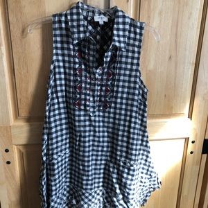 Cute Gingham Boho Dress